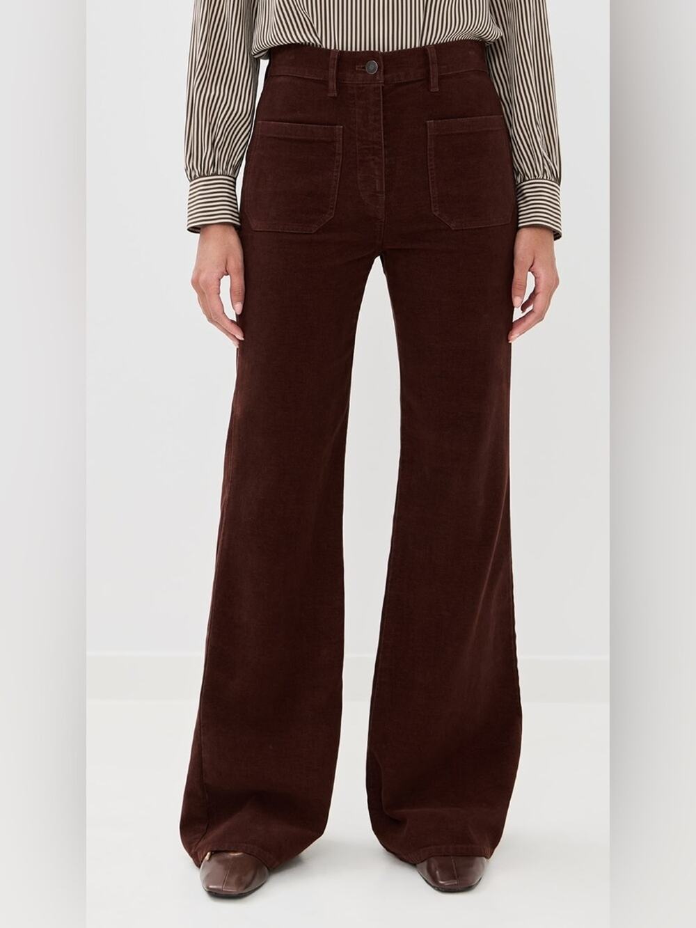 NILI LOTAN Cabernet Brown Florence Pants